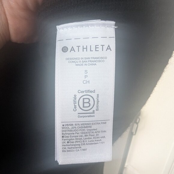 Athleta | Alpine Turtleneck Sweater In Black - Picture 8 of 10